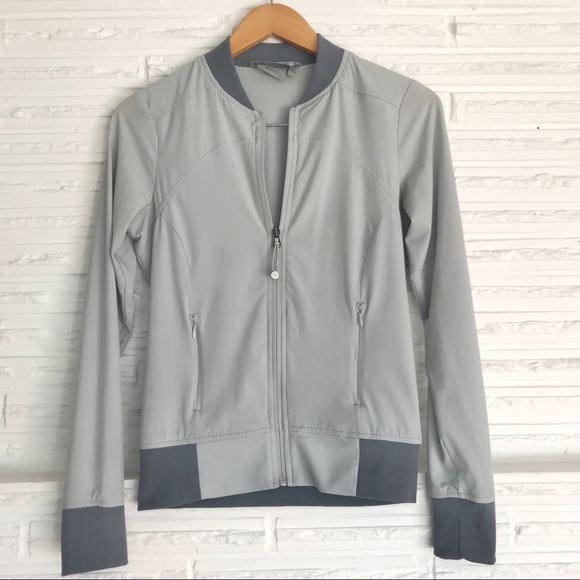 Athleta Jackets & Blazers - Athleta La Breezy Bomber Jacket Full Zip Up Blue